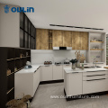Modern smart kitchen with seating electric kitchen set